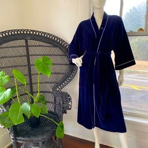 Christian Dior 80s velour robe